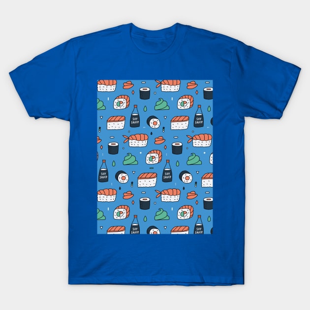 Japanese sushi food T-Shirt by kostolom3000